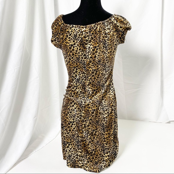 Forever21 Leopard Print Dress L - Picture 2 of 10